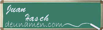 Juan Hasch Visitenkarte